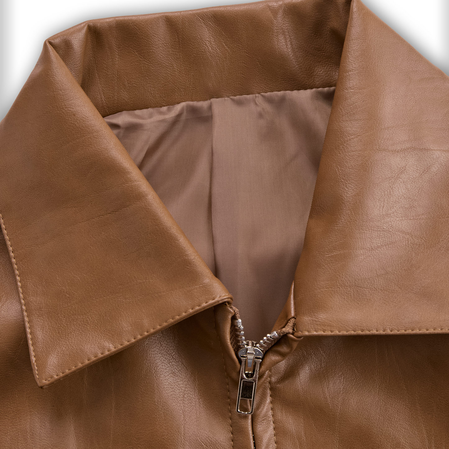 Damska Skórzana Kurtka Elegancka Lekka