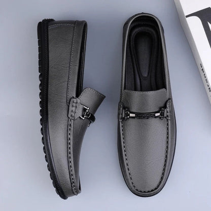 Buty Ślubne Męskie Eleganckie Loafers Klasyczne Mokasyny