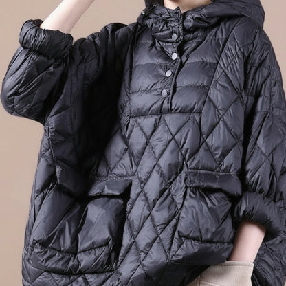 Damska Pikowana Kurtka Puffer Krótka Oversize