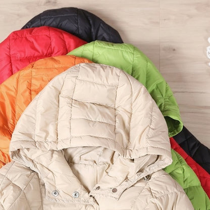 Damska Pikowana Kurtka Puffer Krótka Oversize