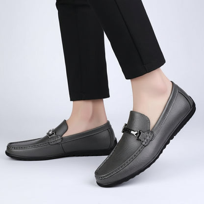Buty Ślubne Męskie Eleganckie Loafers Klasyczne Mokasyny