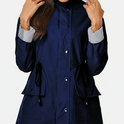 Damska Lekka Kurtka Trench Długa Elegancka Klasyczna