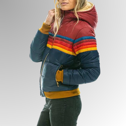 Damska Puchowa Bomber Jacket Lekka Puffer