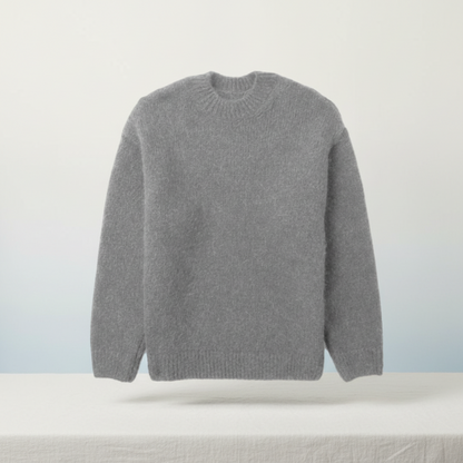 Sweter Męski Dziany Oversize Sweter Cashemere Stylowy