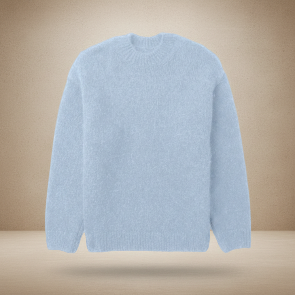 Sweter Męski Dziany Oversize Sweter Cashemere Stylowy