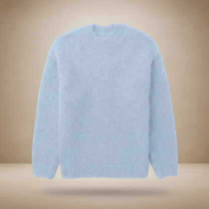 Sweter Męski Dziany Oversize Sweter Cashemere Stylowy