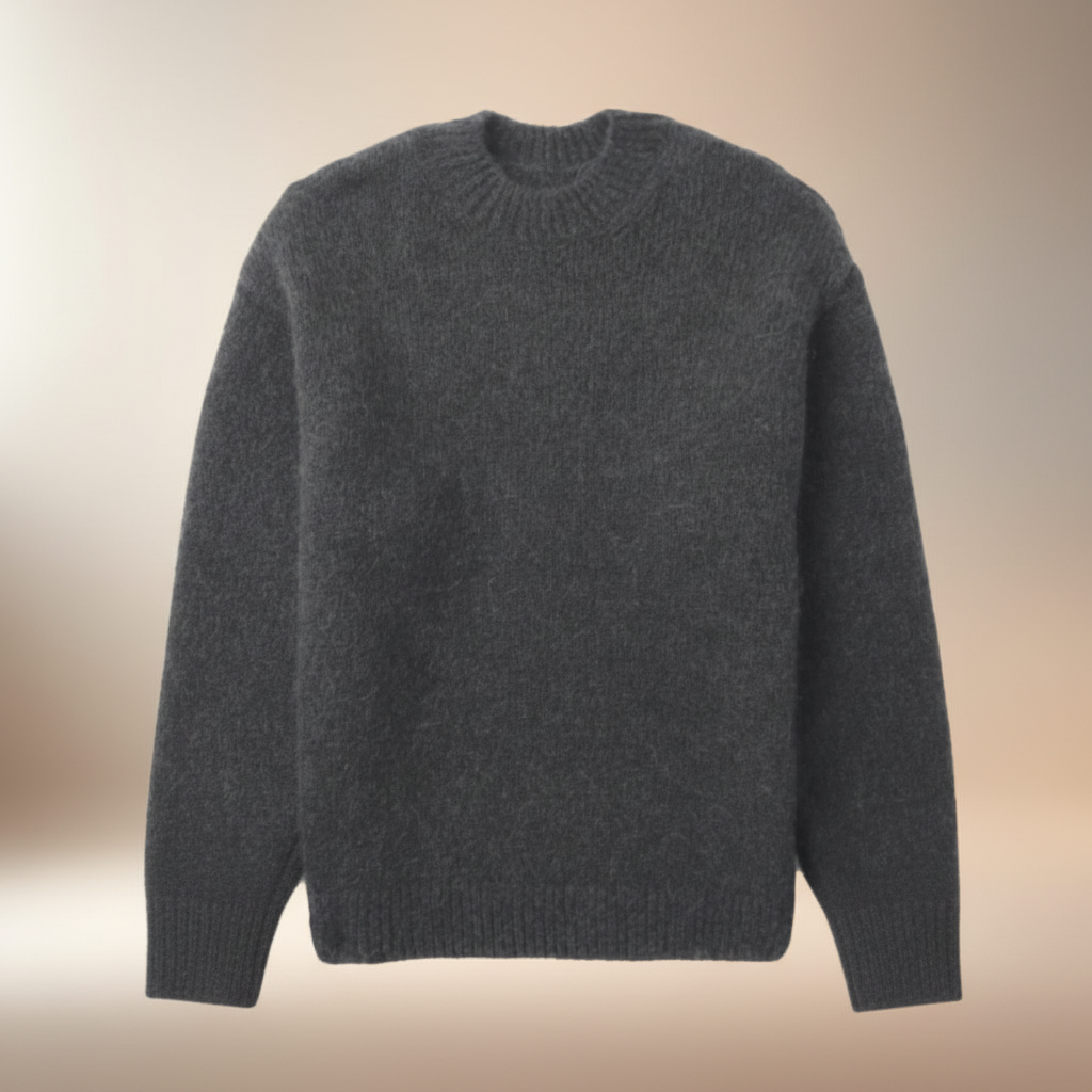 Sweter Męski Dziany Oversize Sweter Cashemere Stylowy