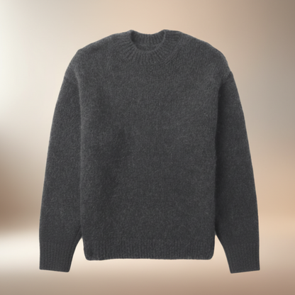 Sweter Męski Dziany Oversize Sweter Cashemere Stylowy