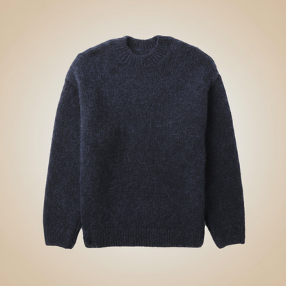 Sweter Męski Dziany Oversize Sweter Cashemere Stylowy