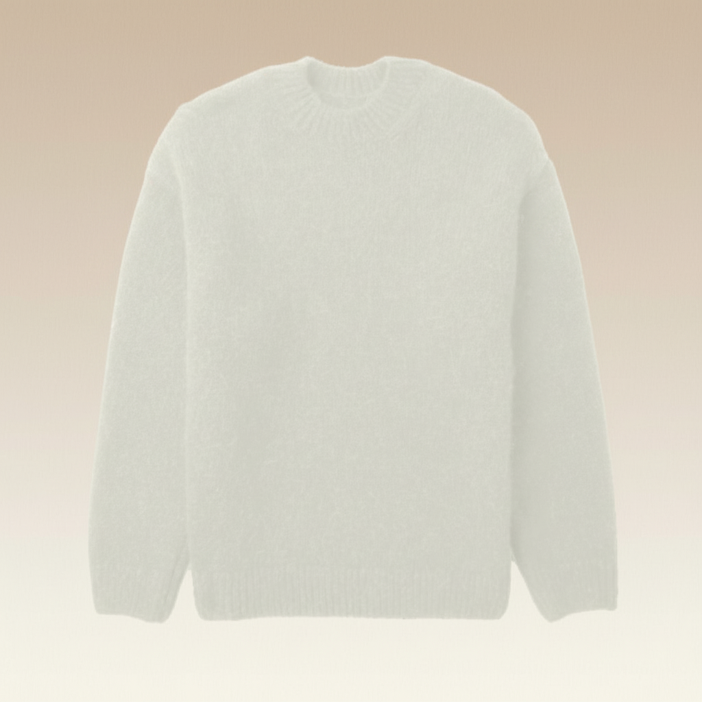 Sweter Męski Dziany Oversize Sweter Cashemere Stylowy