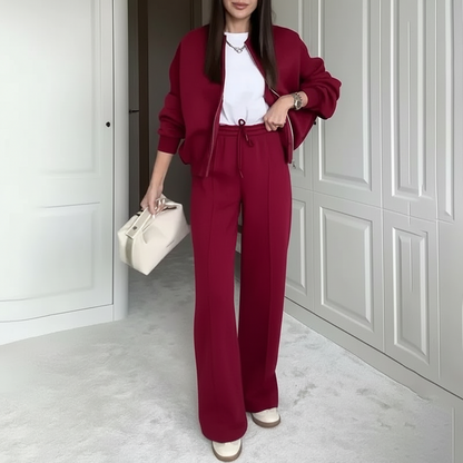 Damski Dwuczesciowy Zestaw Domowy Spodnie Top