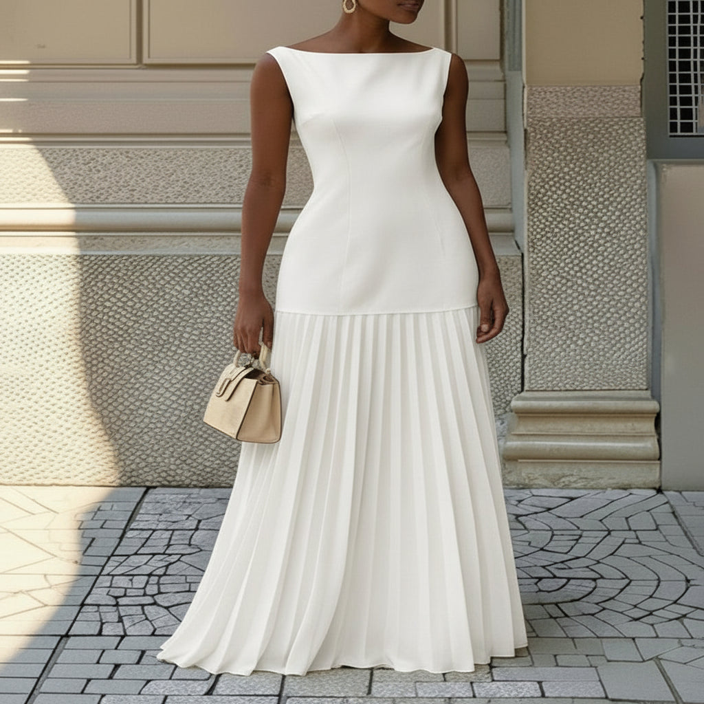 Suknia Ślubna Elegancka Formalna Sukienka Wieczorowa Maxi