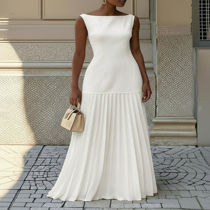 Suknia Ślubna Elegancka Formalna Sukienka Wieczorowa Maxi