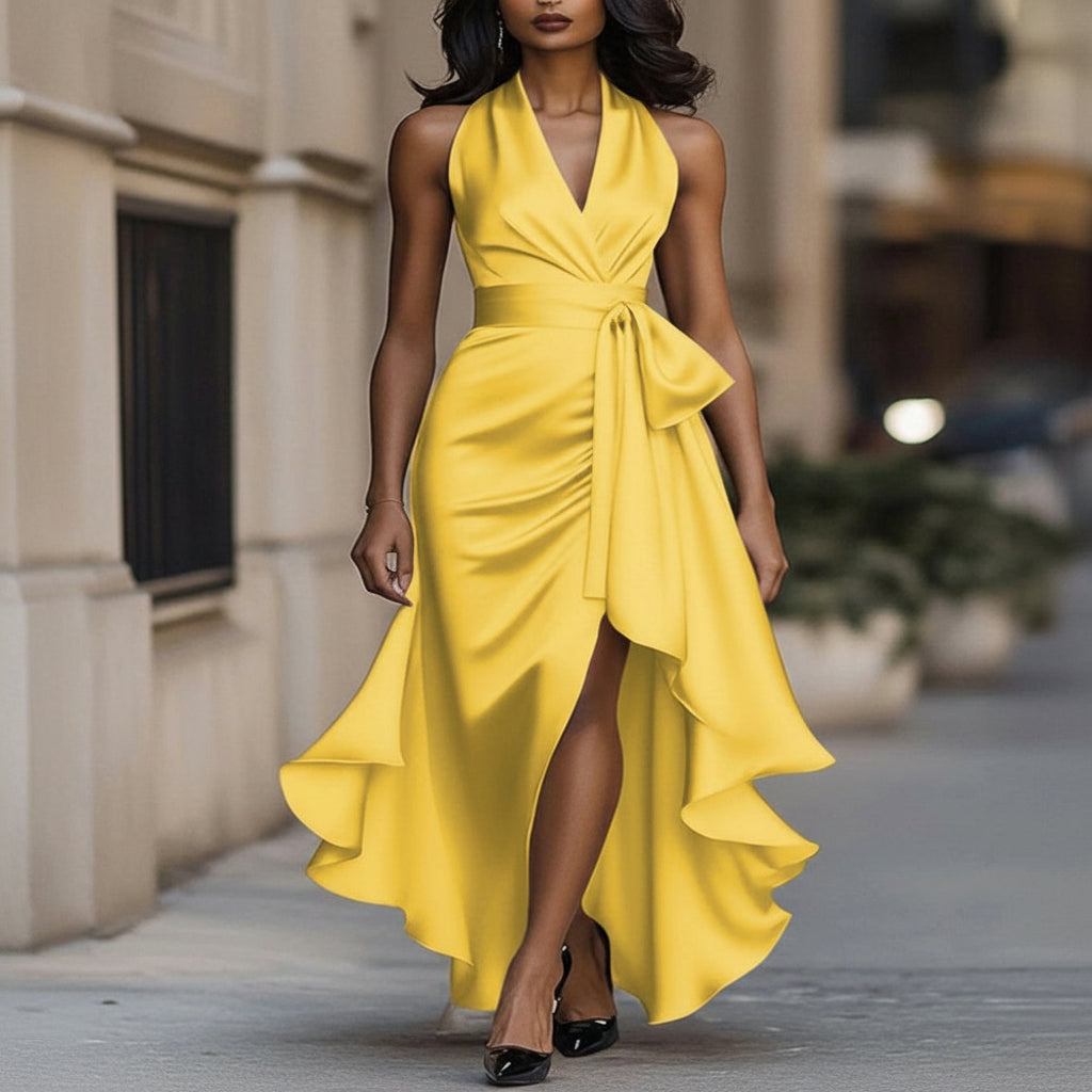 Suknia Ślubna Elegancka Sukienka Wieczorowa Koktajlowa Maxi