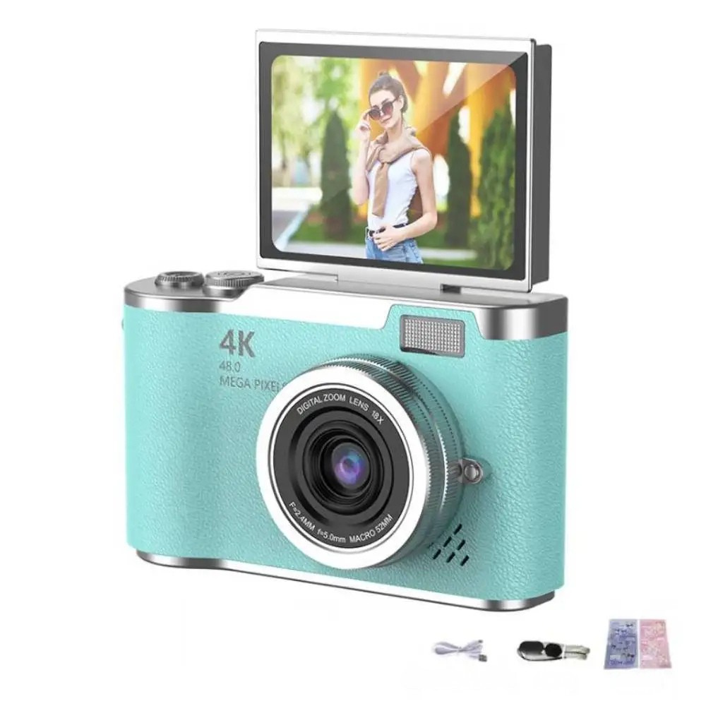 Aparat Cyfrowy 4K z Ekranem Obrotowym Zoom 8x