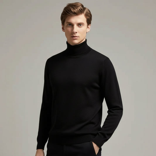 Sweter Męski Elegancki Klasyczny Jesień Zimę