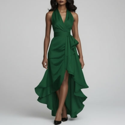 Suknia Ślubna Elegancka Sukienka Wieczorowa Koktajlowa Maxi