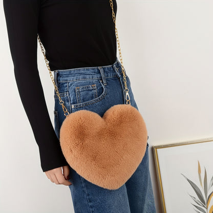 Torebka Damska Ramię Serce Suwakiem Codzienna