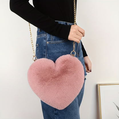 Torebka Damska Ramię Serce Suwakiem Codzienna