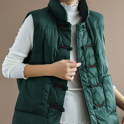 Damska Pikowana Puffer Kamizelka Lekka Oversize