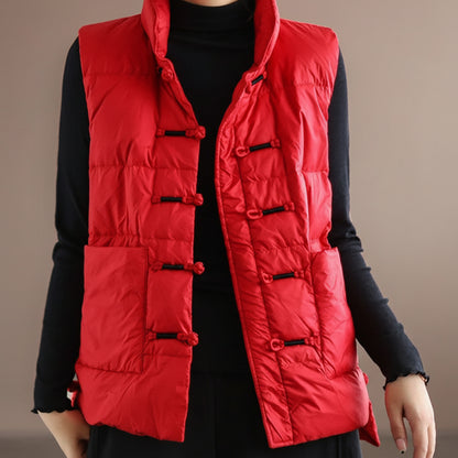 Damska Pikowana Puffer Kamizelka Lekka Oversize