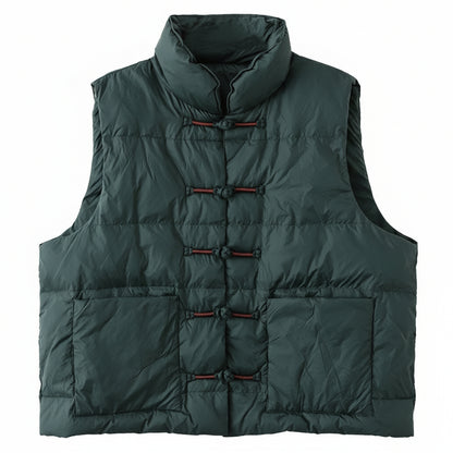 Damska Pikowana Puffer Kamizelka Lekka Oversize