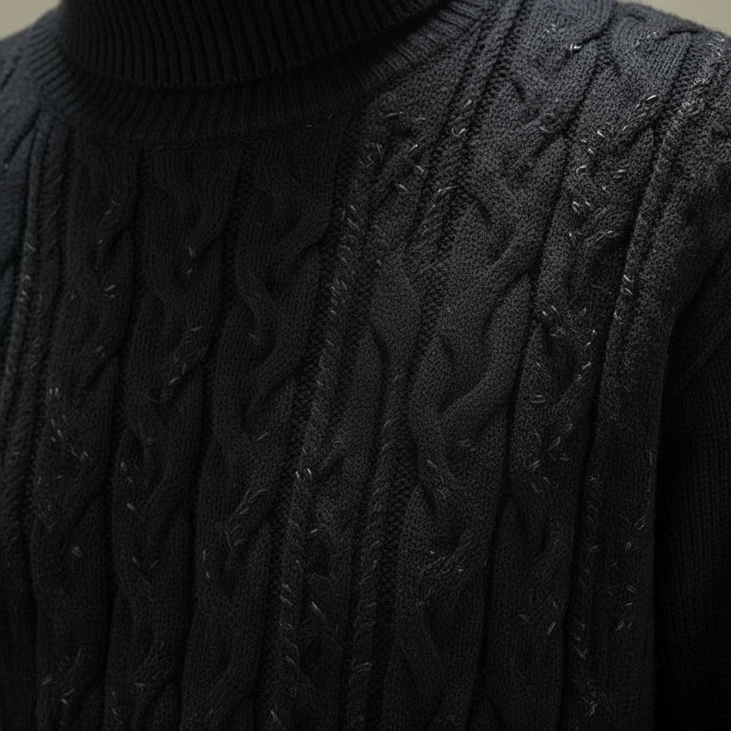 Damski Dzianinowy Sweter Długi Oversize