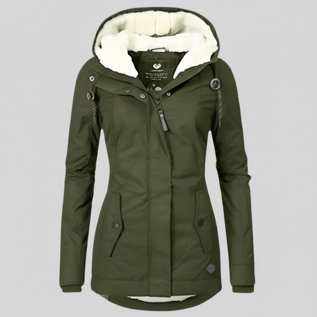 Damska Lekka Pikowana Kurtka Krótka Ocieplana Kurtka