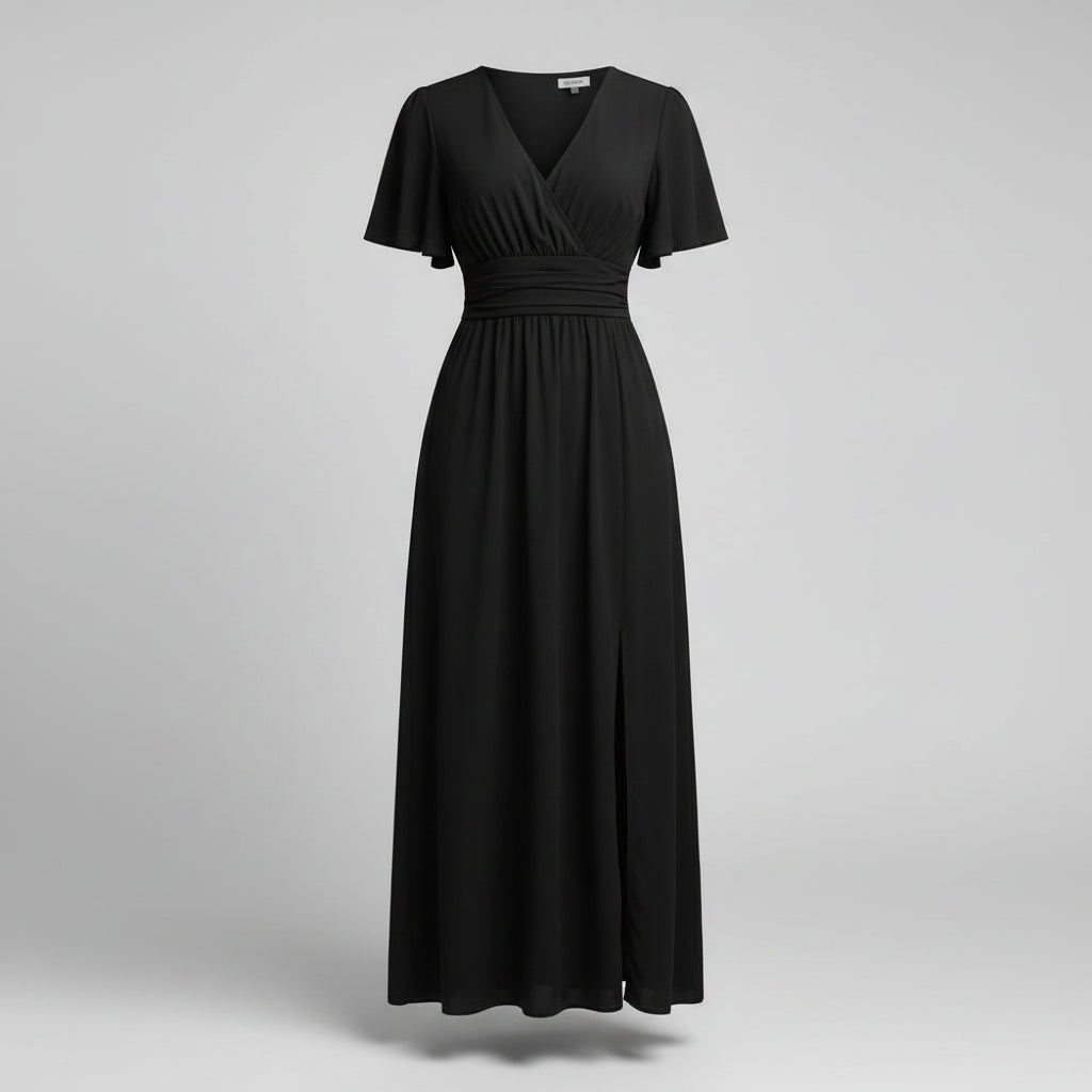 Damska Letnia Koktajlowa Suknia Ślubna Zawinąć Midi