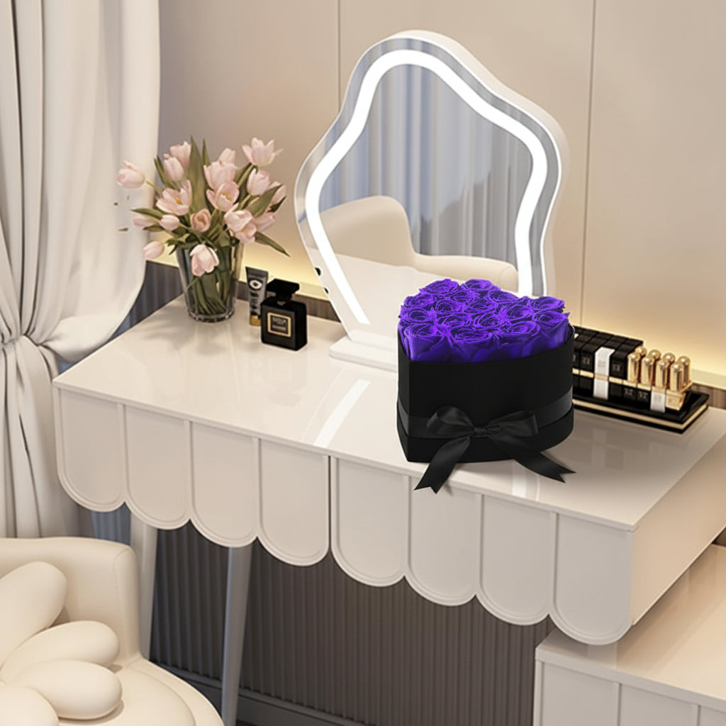 Wiekowe Róże Pudełku Prezent Ręcznie Wykonane Róże Sercu