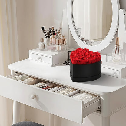 Wiekowe Róże Pudełku Prezent Ręcznie Wykonane Róże Sercu