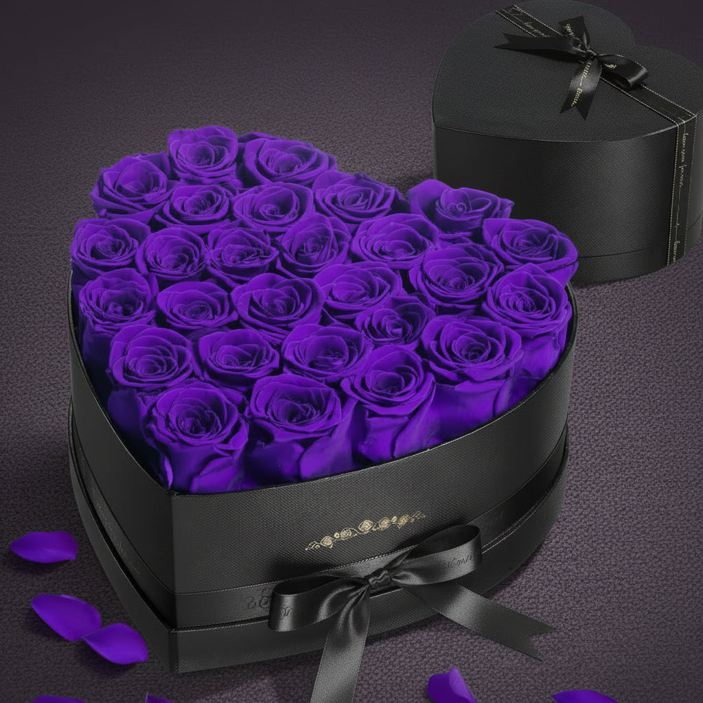 Wiekowe Róże Pudełku Prezent Ręcznie Wykonane Róże Sercu