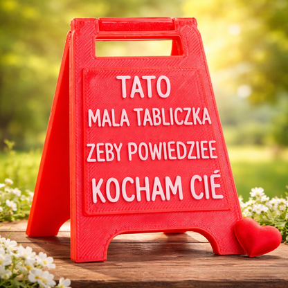 Walentynkowy Mini Szyld Napisem Kocham Cię Prezent