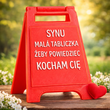 Walentynkowy Mini Szyld Napisem Kocham Cię Prezent