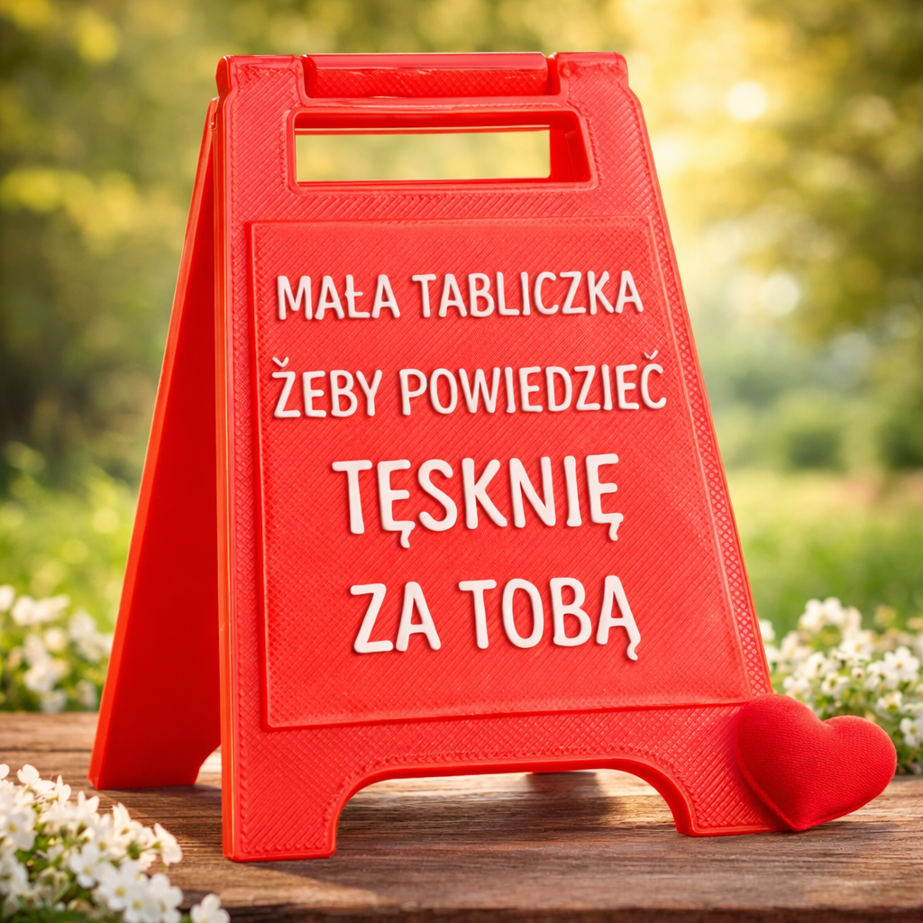 Walentynkowy Mini Szyld Napisem Kocham Cię Prezent