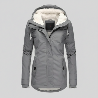 Damska Ocieplana Parka Kurtka Długi Lekki Oversize