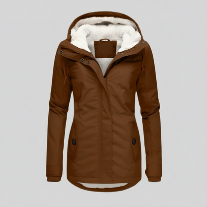 Damska Ocieplana Parka Kurtka Długi Lekki Oversize