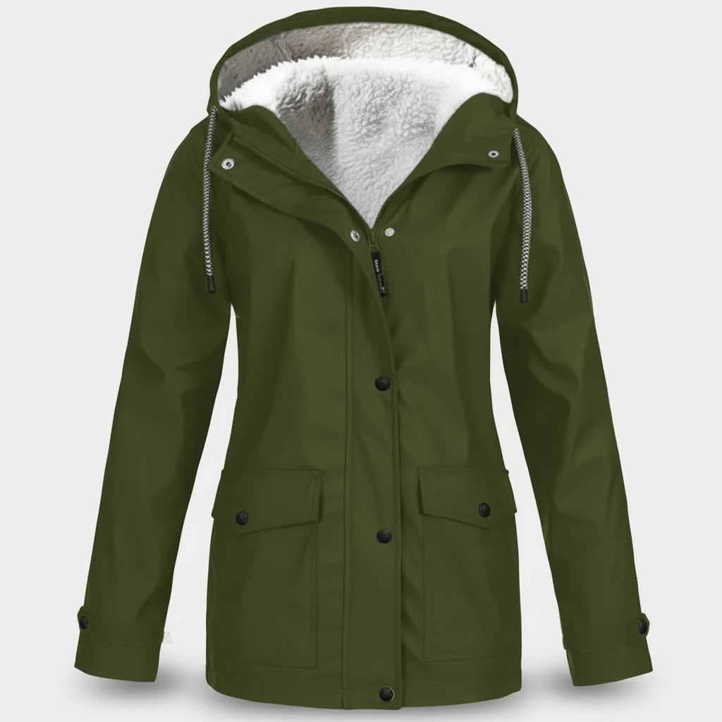 Damska Lekka Kurtka Parka Długa Ciepła Kurtka