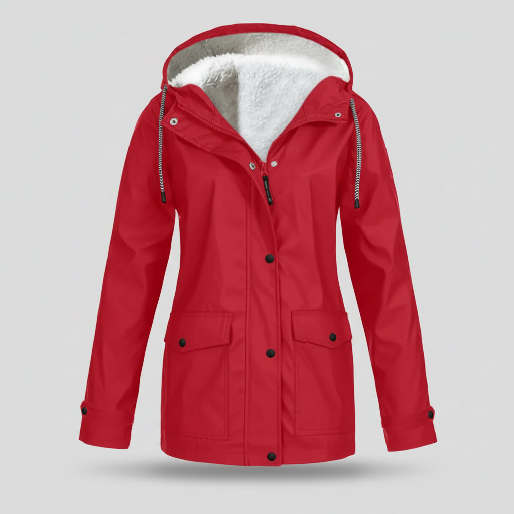 Damska Lekka Kurtka Parka Długa Ciepła Kurtka