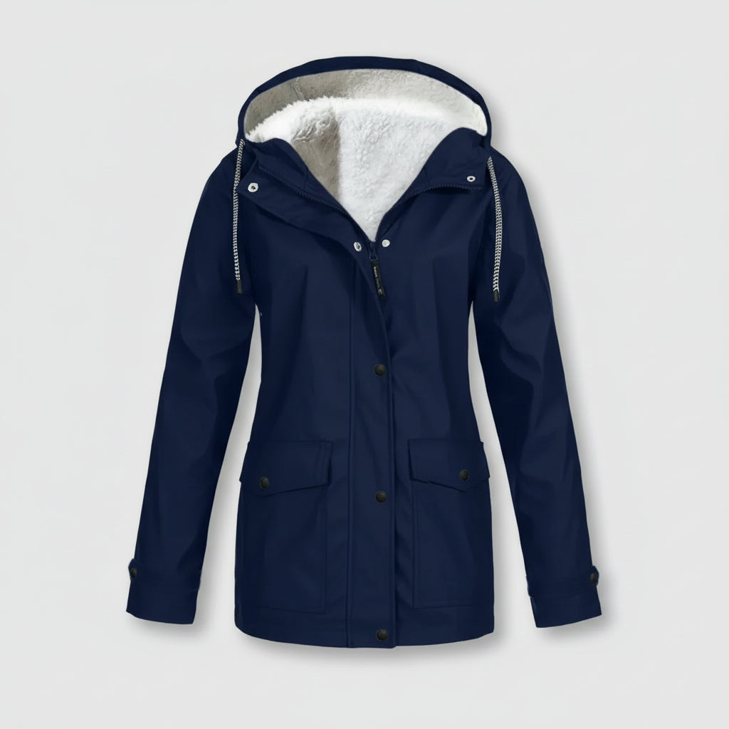 Damska Lekka Kurtka Parka Długa Ciepła Kurtka