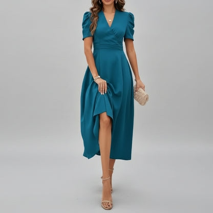 Damska Świąteczna Sukienka  Wesele Midi