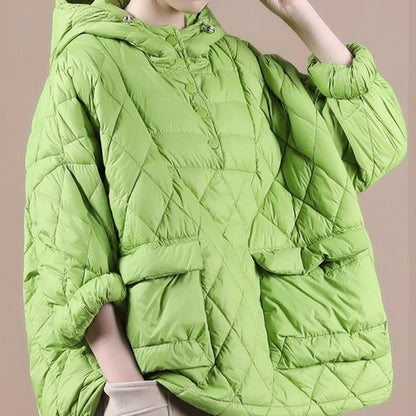 Damska Pikowana Kurtka Puffer Krótka Oversize