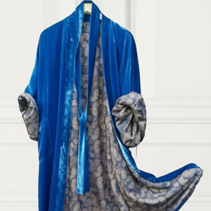 Damska Kurtka Kimono Kwiecistym Wzorem Dugi Rekaw Elegancka