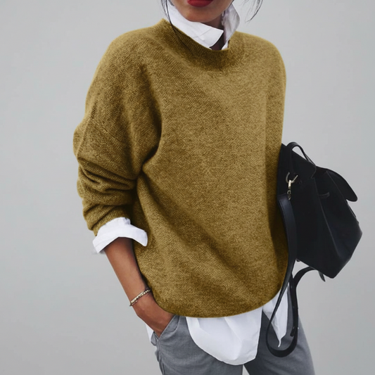 Damski Luźny Sweter Oversize Codzienny Golfem