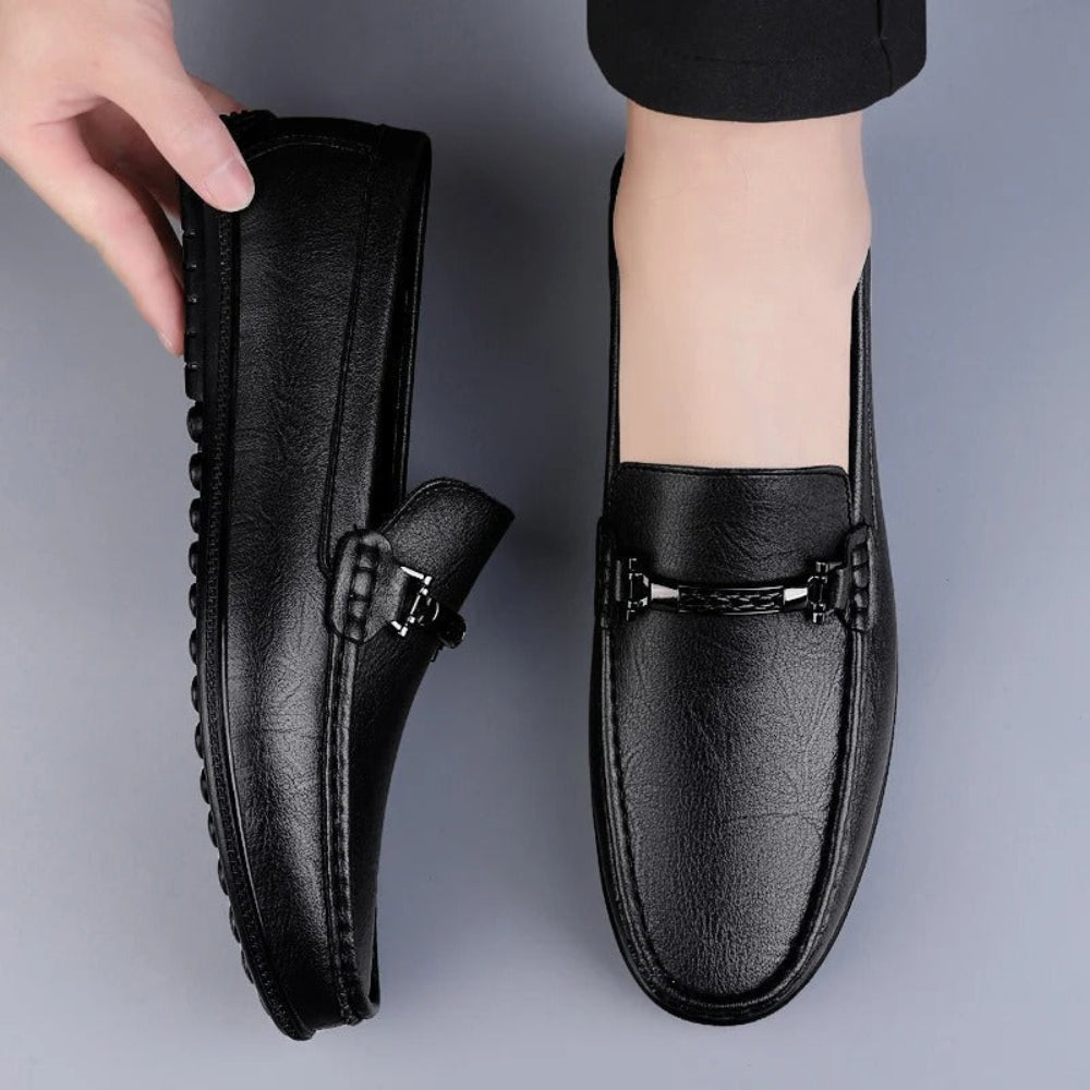 Buty Ślubne Męskie Eleganckie Loafers Klasyczne Mokasyny