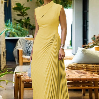 Suknia Ślubna Elegancka Sukienka Wieczorowa Plisowana Maxi