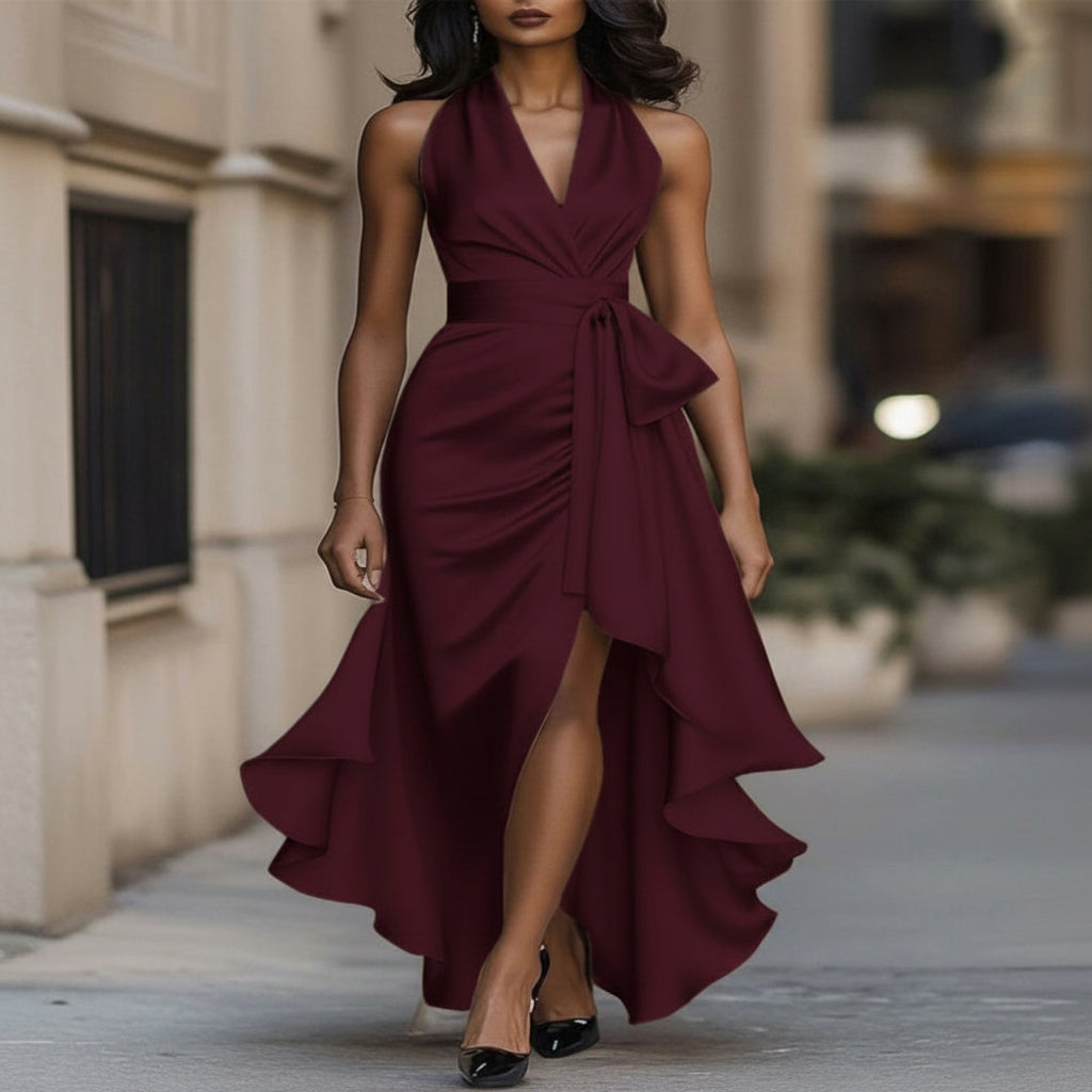 Suknia Ślubna Elegancka Sukienka Wieczorowa Koktajlowa Maxi