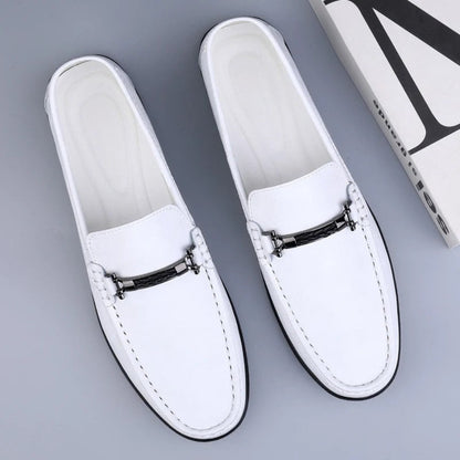 Buty Ślubne Męskie Eleganckie Loafers Klasyczne Mokasyny