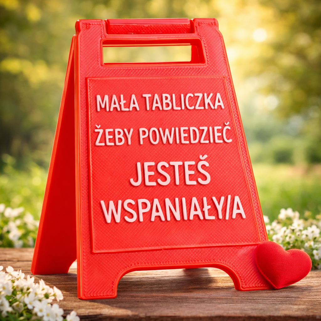 Walentynkowy Mini Szyld Napisem Kocham Cię Prezent