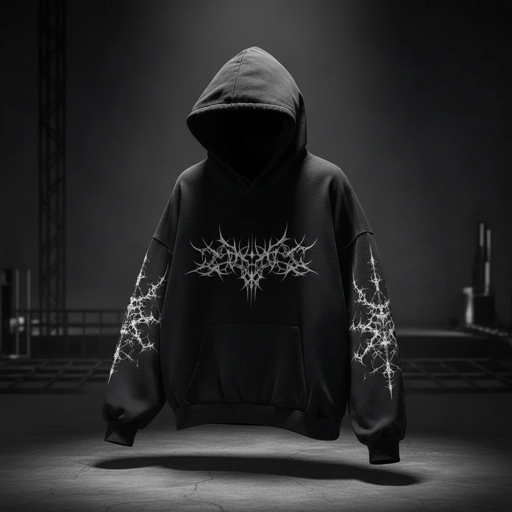 Damska Oversizowa Bluza Swetrowa Kapturem Długi Sweter